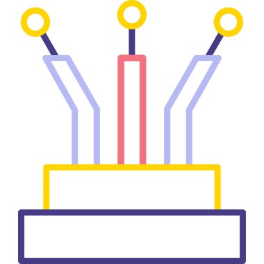 Kek. Web simgesi basit illüstrasyon