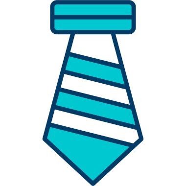 Kravat. Web simgesi basit illüstrasyon