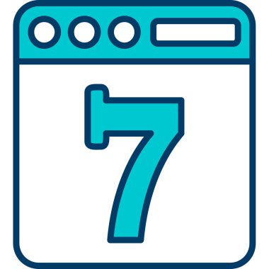 Takvim simgesi, vektör illüstrasyon tasarımı