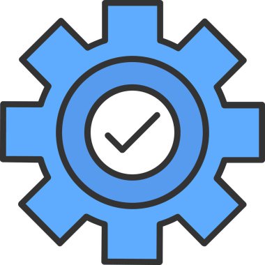 Teçhizat Web simgesi basit illüstrasyon