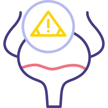 Uyarı. Web simgesi basit illüstrasyon