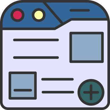 Tarayıcı tarayıcı internet simgesi ile doldurulmuş ana hatlar biçimi