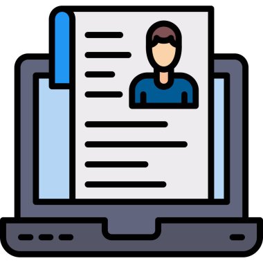 avatar. Web simgesi basit illüstrasyon