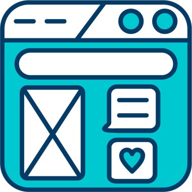 takvimi olan bir kalbin vektör simgesi