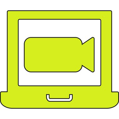 video simgesi vektör illüstrasyonu