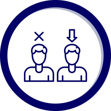 İnsan simgesinin vektör illüstrasyonu