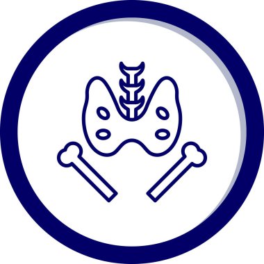 Kurukafa simgesi vektör illüstrasyonu