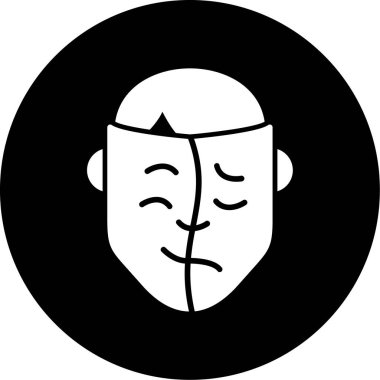 Bir maskenin vektör illüstrasyonu