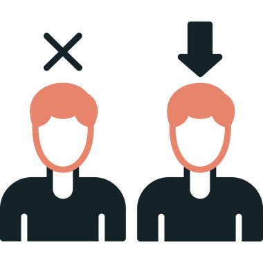 insanlar ve iletişim simgesi, vektör illüstrasyonu