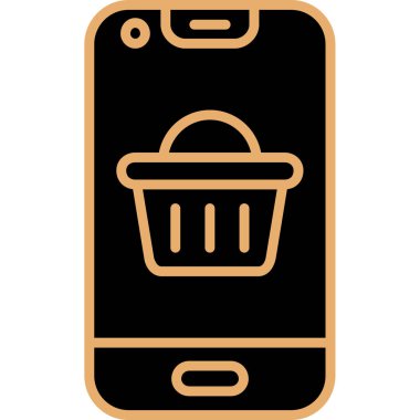 cep telefonu ikonu vektör illüstrasyonu