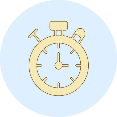 Bir saatin vektör illüstrasyonu