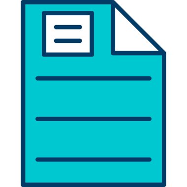 Dosya. Web simgesi basit illüstrasyon