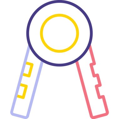 anahtar simgesi, vektör illüstrasyonu