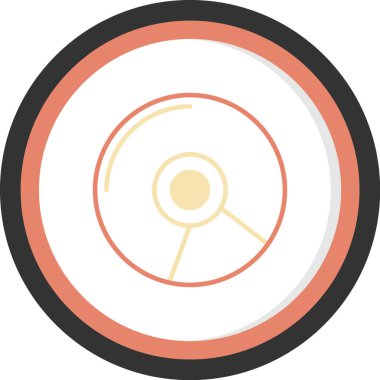 Yuvarlak düğmenin vektör çizimi