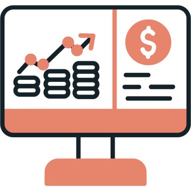 İş simgesi. Düz tasarım