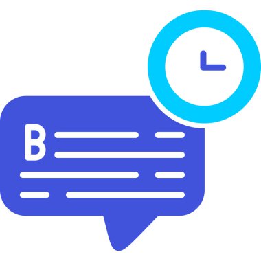 Sohbet simgesi vektör illüstrasyonu