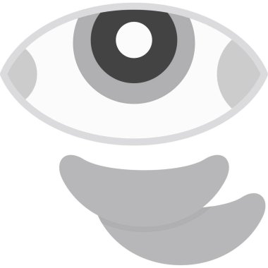 vizyon ikonu vektör illüstrasyonu