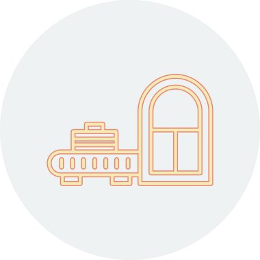 Modern yapı simgesinin vektör illüstrasyonu