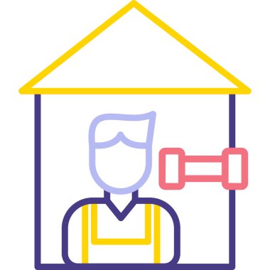 İnşa simgesi, modern tasarım illüstrasyonu