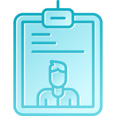 Kimlik kartı. Basit tasarım