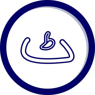 b b simgesinin vektör illüstrasyonu