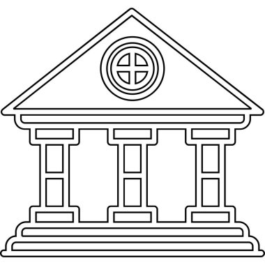 Banka binası simgesi, özet biçimi