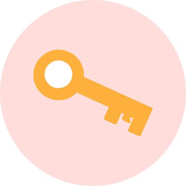 Anahtar. Web simgesi basit illüstrasyon