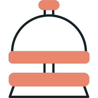 Yemek. Web simgesi basit illüstrasyon