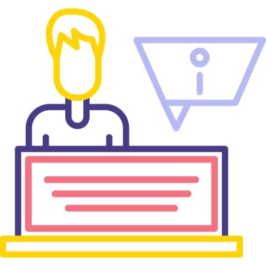 Video konferansı. Basit resimleme