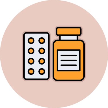 Tıp simgesi vektör illüstrasyonu