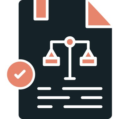 Sözleşme. Web simgesi basit tasarım