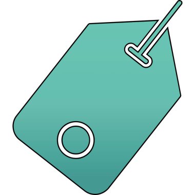 Bir karikatür etiketinin vektör illüstrasyonu