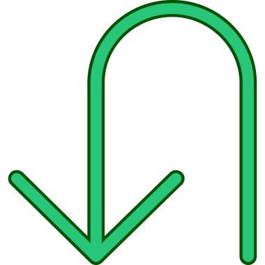 Ok. Web simgesi basit illüstrasyon