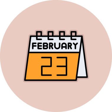 Takvim simgesi vektör illüstrasyonu