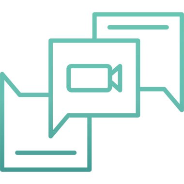 Sohbet iletisi simgesi. vektör çizim