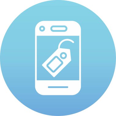 Smartphone Simgesi, vektör illüstrasyonu