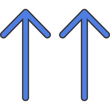 Oklar. Web simgesi basit illüstrasyon