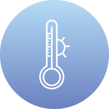 termometre simgesi vektör illüstrasyonu