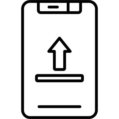 akıllı telefon simgesi vektör illüstrasyonu