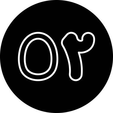 Modern b 'nin vektör illüstrasyonu eksik simgesi