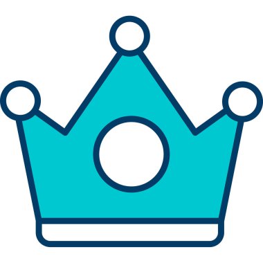 Taç. Web simgesi basit illüstrasyon