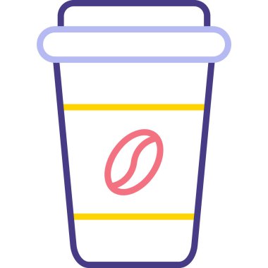 Kahve fincanı. Basit tasarım