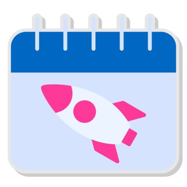 Takvim. Web simgesi basit illüstrasyon