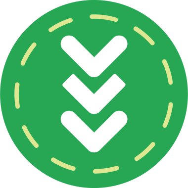 Simge, vektör illüstrasyonunu kontrol et