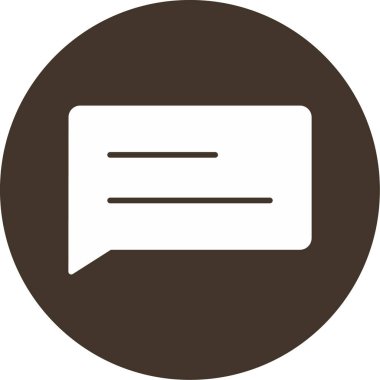 Sohbet simgesi vektör illüstrasyonu