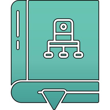 Çizgi film simgesinin vektör çizimi