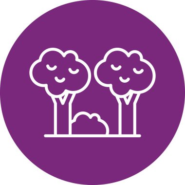 ağaç simgesi vektör illüstrasyonu