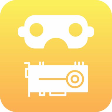 Modern bir robotun vektör çizimi