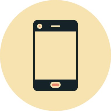 Cep telefonu. Web simgesi basit illüstrasyon