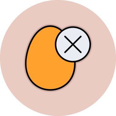 Yumurta. Web simgesi basit illüstrasyon